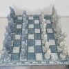 20251026_130535 Échiquier en pierre reconstitué, thème empereur asiatique