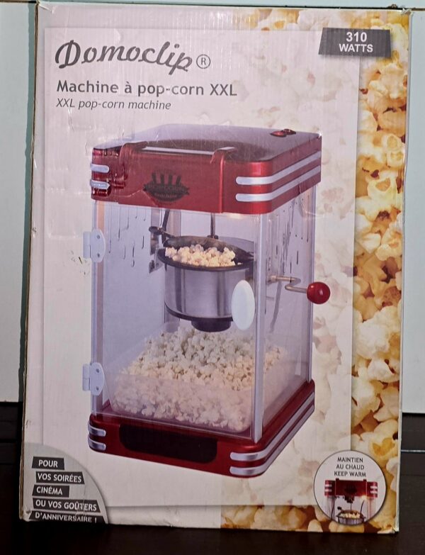 Machine à popcorn Domo-clip