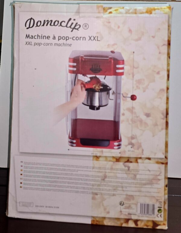 Machine à popcorn Domo-clip