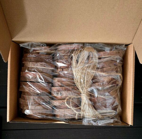 lot 45 petites Bûches en bois 6-8cm de diamètre avec écorce