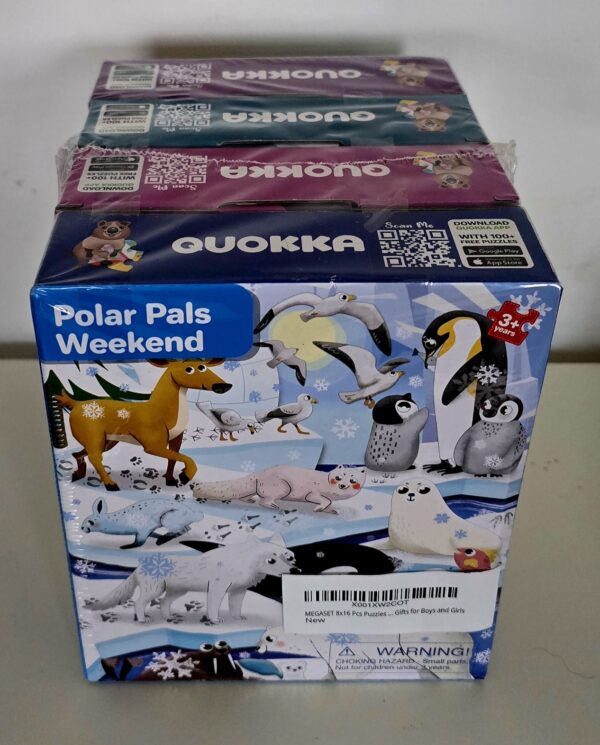 Lot de 4 puzzles 16 pièces enfants