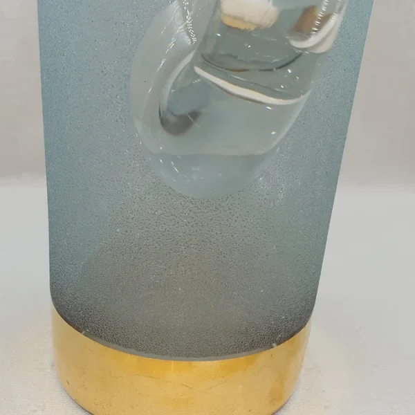 Pichet en verre givré avec dorures 1L5