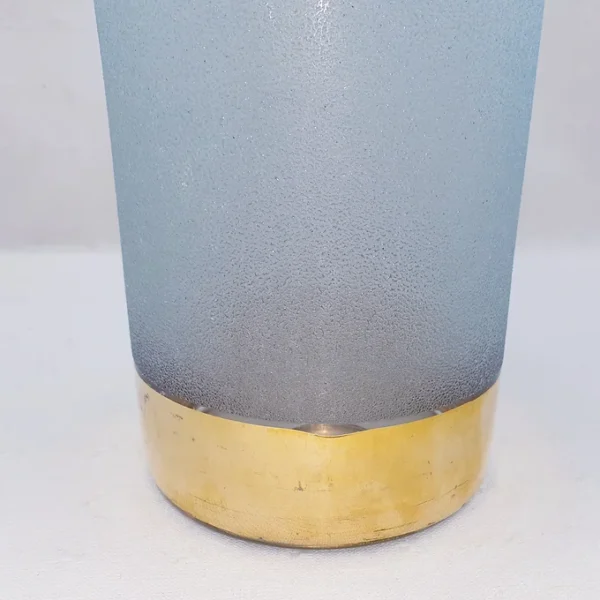 Pichet en verre givré avec dorures 1L5