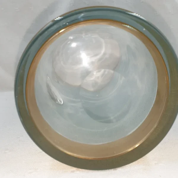 Pichet en verre givré avec dorures 1L5