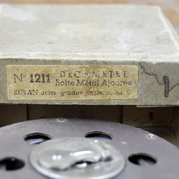 Décamètre Boite Métal Ajourée N° 1211 Ruban Acier