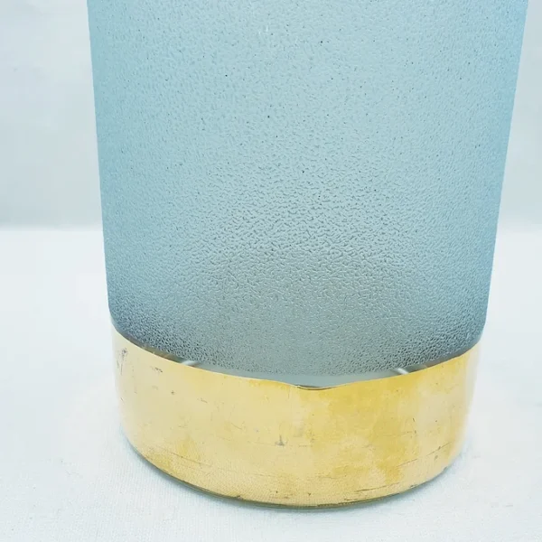 Pichet en verre givré avec dorures 1L5