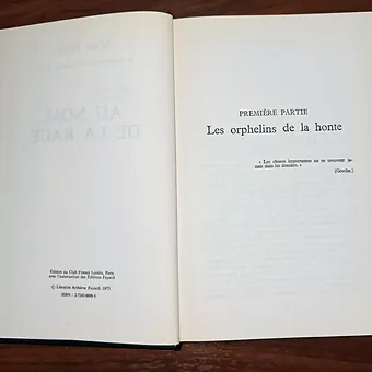 Marc Hillel Au nom de la race (1975)