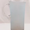 Pichet en verre givré avec dorures 1L5