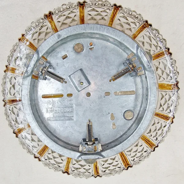 Plafonnier RZB en verre D24cm vintage Années 50