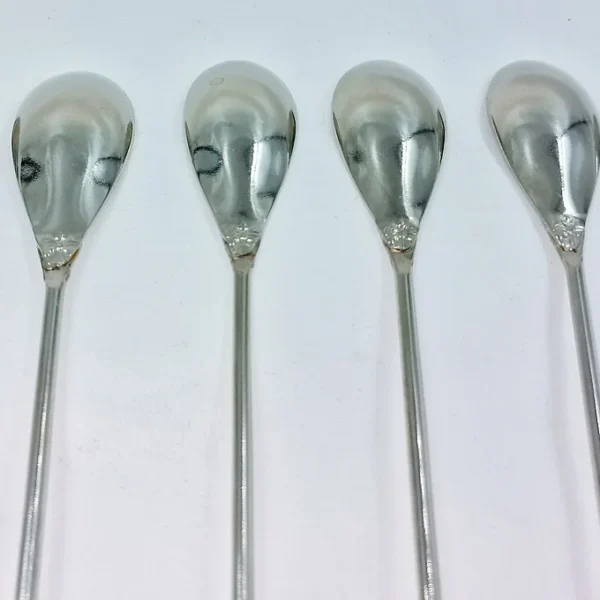 Set of 6 coffee/tea/ice cream/cocktail spoons... with a 23.5 cm resin handle