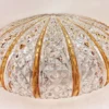 Plafonnier RZB en verre D24cm vintage Années 50