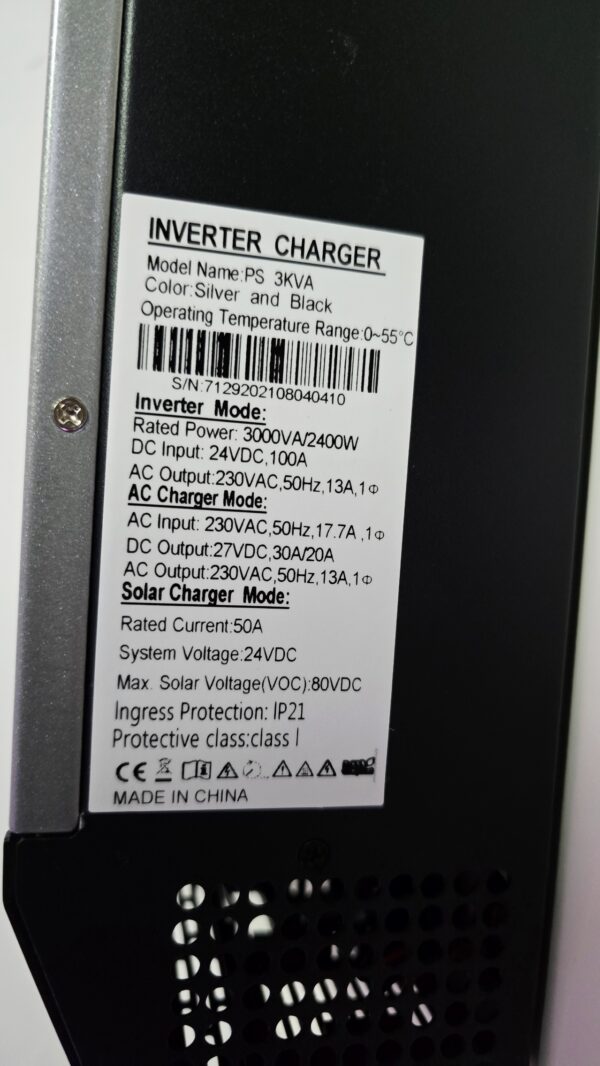 3KVA 2400W 24V Hybrid Solar Inverter