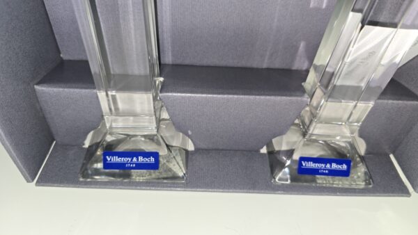 Coffret 2 bougeoirs Villeroy & Boch 20cm