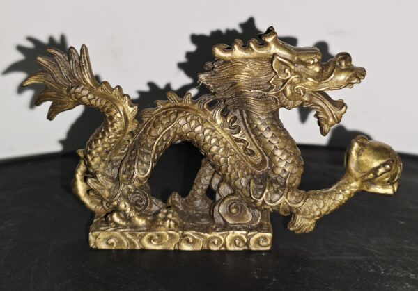 Statuette Fei long Chinoise en Bronze Début XXème