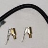 Tuyau 20cm + 2 embouts adaptateurs de valves pour gonflage pneus