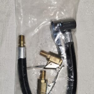 Tuyau 20cm + 2 embouts adaptateurs de valves pour gonflage pneus