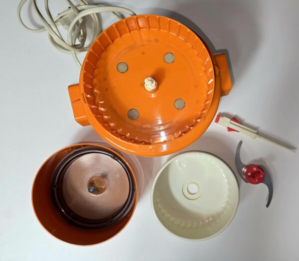 Robot Hachoir Moulinette orange Vintage Type 320 Moulinex
