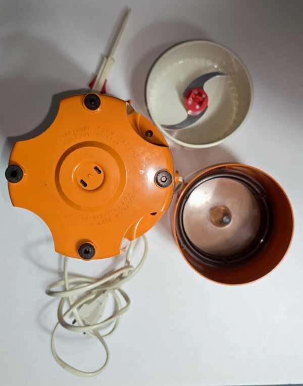 Robot Hachoir Moulinette orange Vintage Type 320 Moulinex