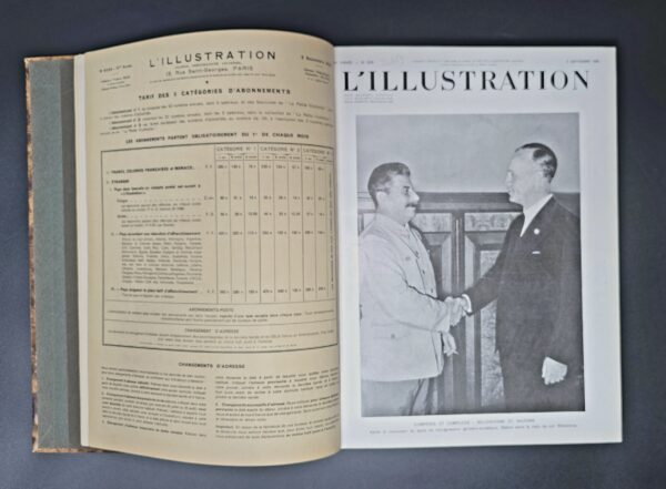 Album L'illustration Tome 204 septembre à décembre 1939