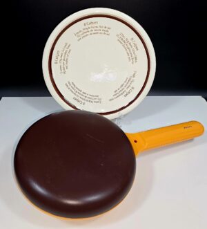 Ancienne Crêpière Suzette Krups 70/80 avec son assiette