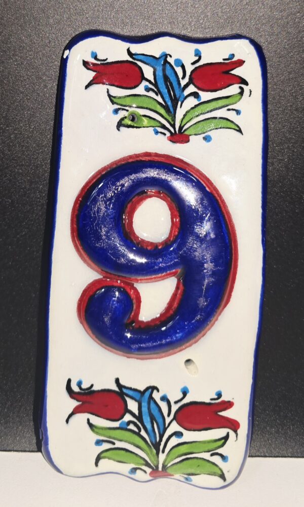 Ceramic tile number 9