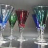 Lot 5 verres de Murano 1950 13x7cm