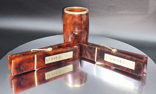 Nécessaire 3 Pièces / Garnitures de Bureau en Bakélite