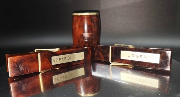 Nécessaire 3 Pièces / Garnitures de Bureau en Bakélite