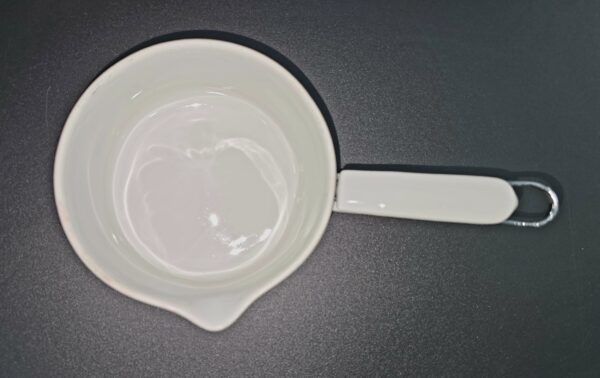 Casserole en aluminite Frugier Limoges N°1 Décor polychrome