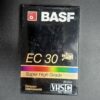 20260127_094718 Cassette Vierge VHS-C BASF EC 30 Super High Grade Neuve Sous Blister (Scellée)