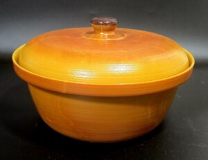 20260127_094811 Cocotte Vintage ARCOPAL Volcan - Opaline Ambre Dégradé - France Années 70