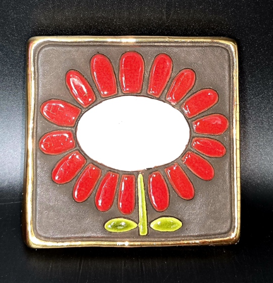 Mithé ESPELT - Couvercle De Boite 9.7X9.6cm En Céramique Émaillée