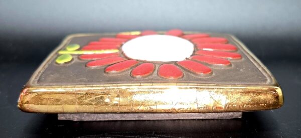 Mithé ESPELT - Couvercle De Boite 9.7X9.6cm En Céramique Émaillée