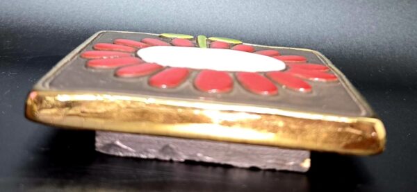 Mithé ESPELT - Couvercle De Boite 9.7X9.6cm En Céramique Émaillée