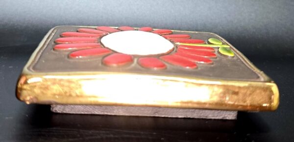 Mithé ESPELT - Couvercle De Boite 9.7X9.6cm En Céramique Émaillée