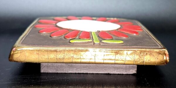 Mithé ESPELT - Couvercle De Boite 9.7X9.6cm En Céramique Émaillée