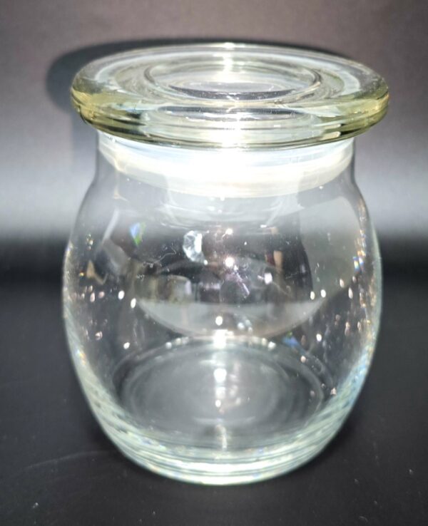 Ancien Bocal en Verre avec Couvercle et Joint Vintage 450ml