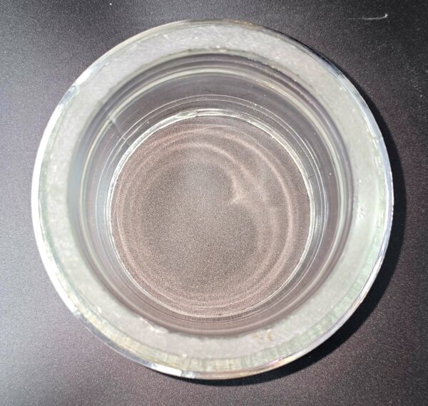 Isolateur de ligne électrique ancien en verre;10cm de haut X 12 de diamètre total.