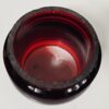 Isolateur Ancien Verre Rouge Sélénium / Rubis - Rare Couleur de Signalisation