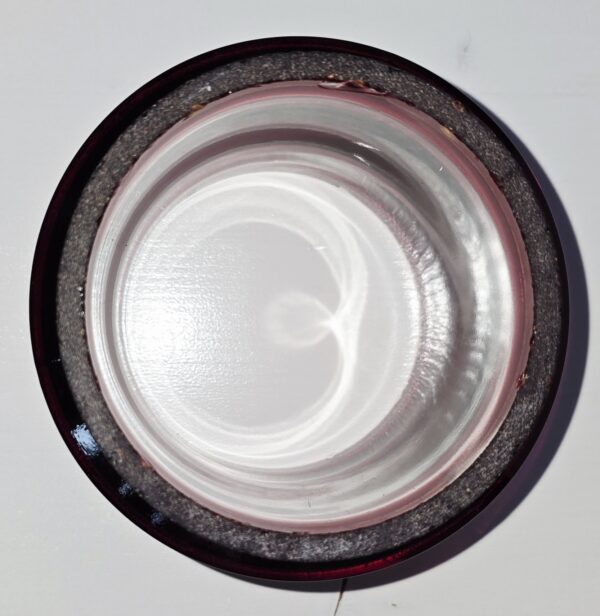 Isolateur Ancien Verre Rouge Sélénium / Rubis - Rare Couleur de Signalisation