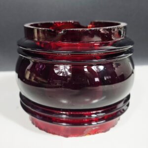 20260203_151856 Isolateur Ancien Verre Rouge Sélénium / Rubis - Rare Couleur de Signalisation