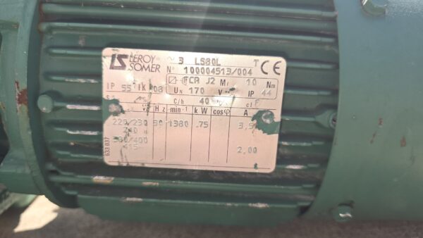 20260409_145853 Moteur Leroy-Somer 2 Vitesses Triphasé 380V
