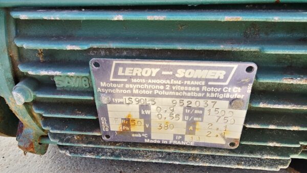 Moteur LEROY SOMER Bi-Vitesse - Triphasé 380V - PRO